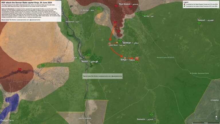 Sudan RSF militia claims capture of Sennar capital, army detains ...