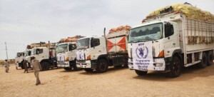 صورة لوصول مساعدات الى دارفور- المصدر موقع اخبار الامم المتحدة